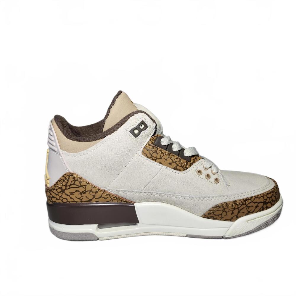 Boys Jordan 3 Retro Sneakers Brown and Beige Size 7 - Picture 6 of 9